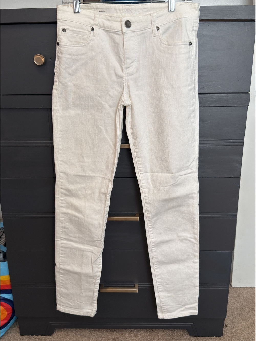Kut from the Kloth Diana Skinny White Jeans